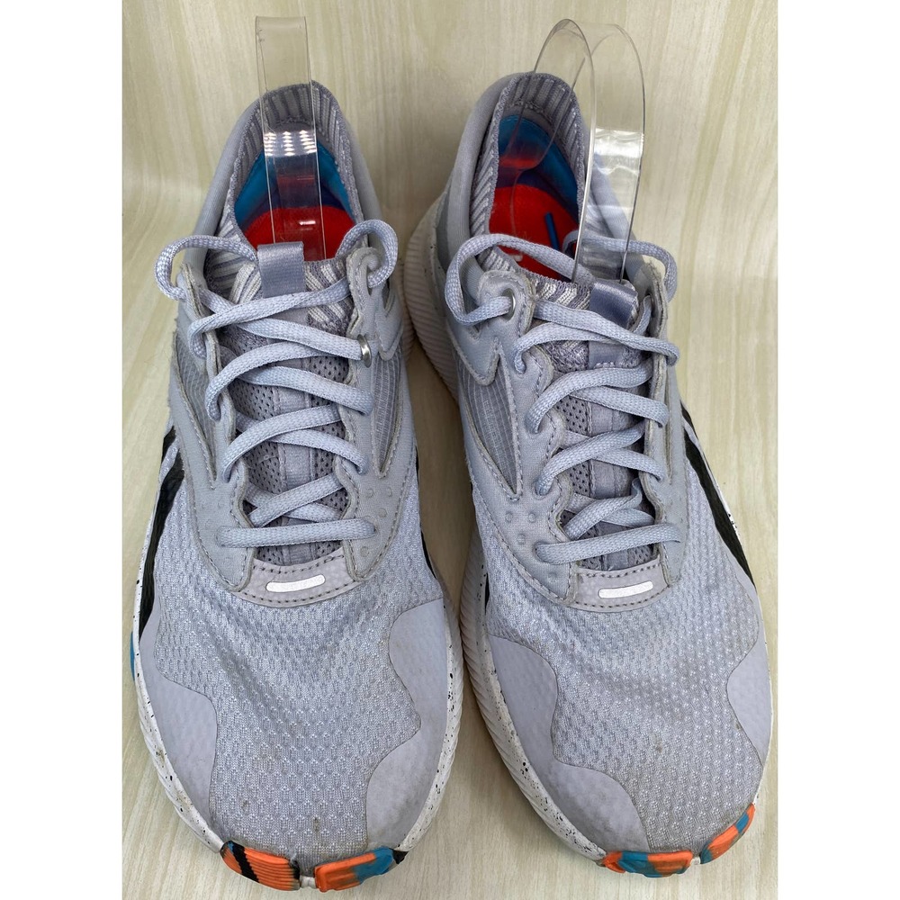 Women's SZ 9.5  Reebok HIIT TR Training Shoes crossFit gray purple black lace - Picture 2 of 6